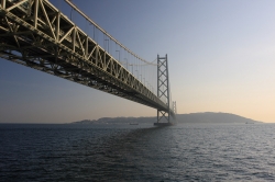 Akashi Kaiko Bridge View From Water