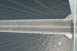 Akashi Kaikyo Bridge Looking Down from a Tower