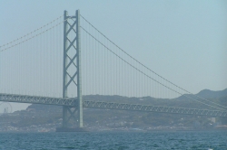 View of Akashi Kaikyo From the Ohkura Beach