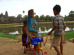 Cute Kids Near Angkor Wat