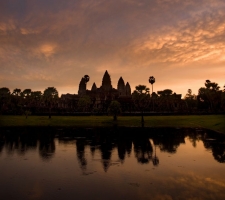 Beautiful View of the Sky and the Reflected Shadow
