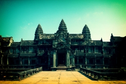 Interesting Color View of Angkor Wat