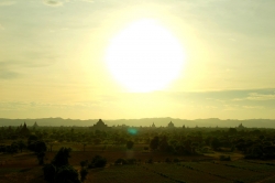 Sunset of Bagan Area
