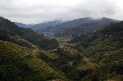 Banaue Rice Terraces During a Cloudy Day