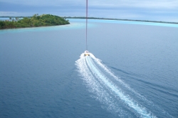 Gliding on Water at Bora Bora