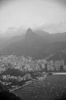 Black and White Perspective of Corcovado