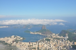 Cloudy View of Corcovado and Rio City