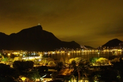 Night Shot of Rio and Corcovado Mountain