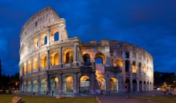 The Colosseum of Rome at Night
