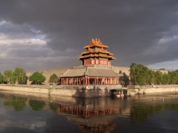 Sunset of the Forbidden City at the Northwest Tower