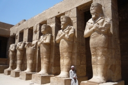 Mummy Statues at Karnak Temple