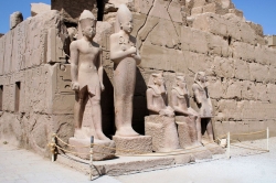 Statues at Karnak Temple