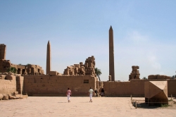 The Three Obelisks at Karnak Temple
