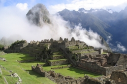 One Foggy Morning at Machu Picchu