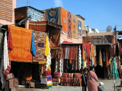 Nice Colorful Carpets at Marrakech, Morocco