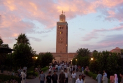 Koutoubia Mosque and a Bunch of Tourists