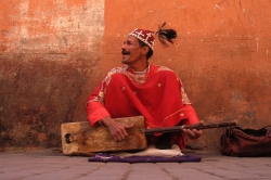Street Musician at Marrakesh