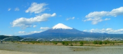 Clear Blue Sky of Mt Fuji