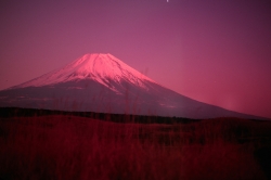Red View From The West Near the Boundary Between Yamanashi and Shizuoka Prefectures
