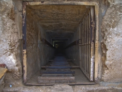 Stairs Need to be Taken to Visit the Kings and Queens Chambers in the Catacombs of a Small Pyramid