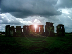 Stonehenge With Sun Glare