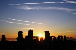 Sun Rising Over Stonehenge on the Summer Solstice on June 21 2005