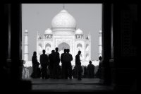 Taj Mahl Celebrate in Black & White