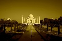 The Taj in Sepia