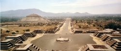 Wide View of Avenue of the Dead at Teotihuacan From the Pyramid of the Moon