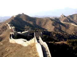 Long and Amazing View of the Great Wall