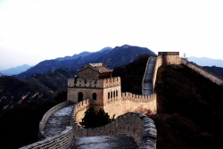 Great Wall of China Direct View With Dark Lighting