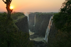 Another Sunset View of Victoria Falls