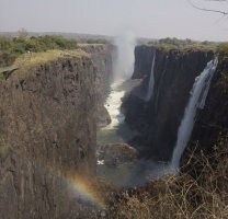 Side View of the Waterfall