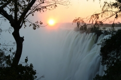 Sunset Over Victoria Falls