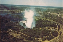 View of Victoria Falls From the Sky in 1972